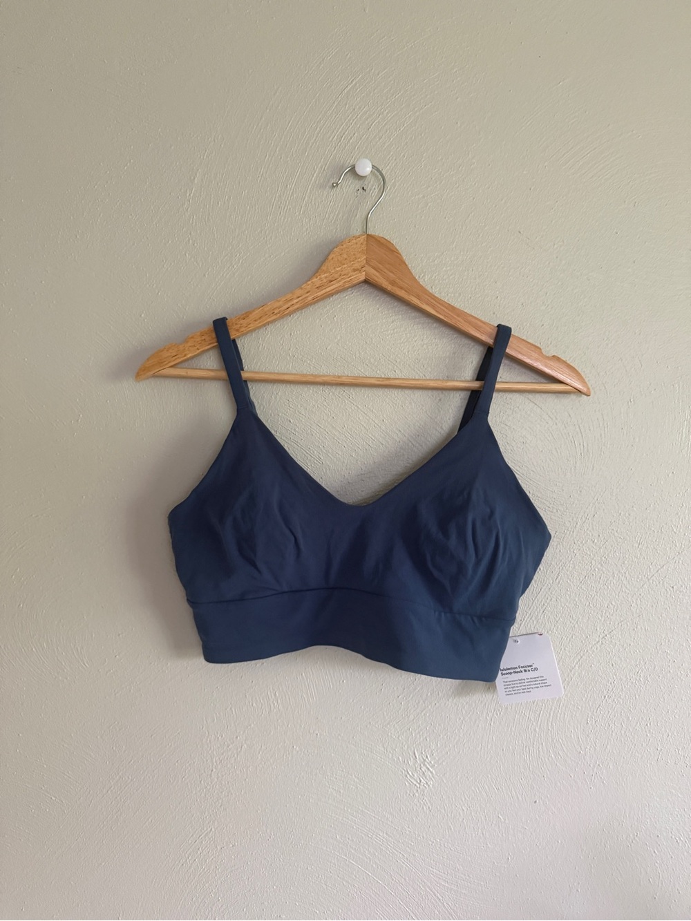 Lululemon Focuser Scoop Neck C/D Blue Twill